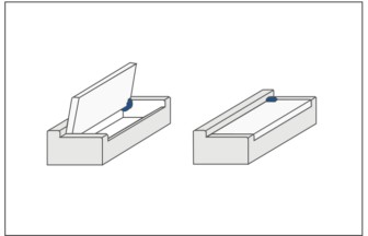 Lid with segmental gear and continuous rotation rotary damper