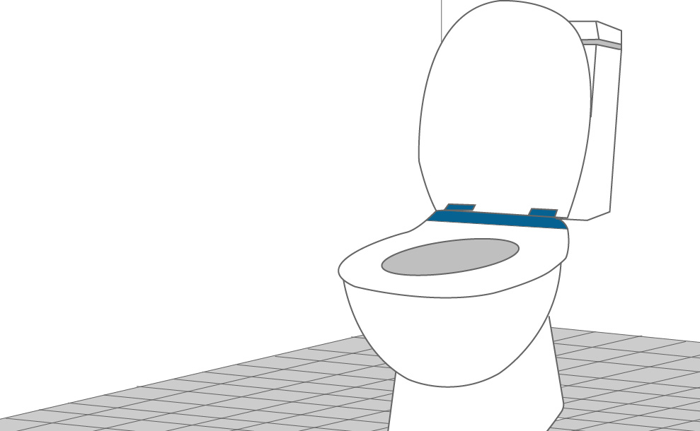 Toilet with rotary dampers